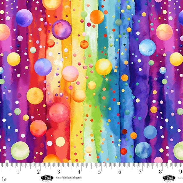 Tissu Large 108" Multi Bubble Pops en Coton