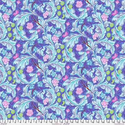 Multi Color Leicester Cobalt Cotton Wideback Fabric