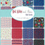 Multi Color Red White Bloom Charm Pack Precuts