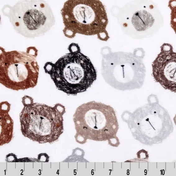 Tissu Multi Cozy Cubs Cloud Cuddle au mètre