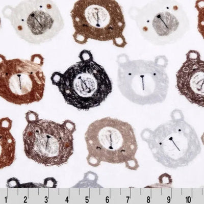 Multi Cozy Cubs Cloud Cuddle Fabric per Yard