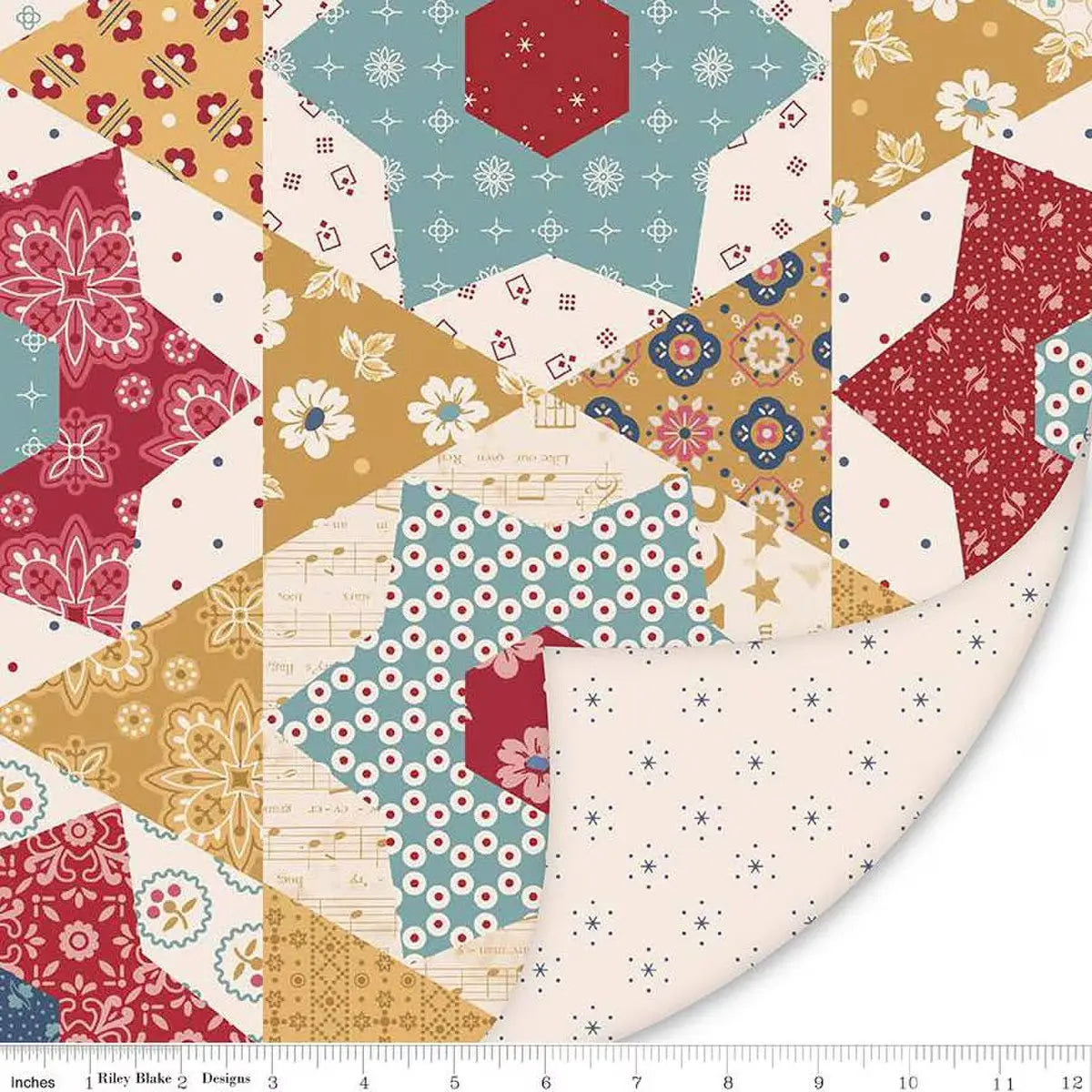 Velours Lush Double Multi 58/60" Étoiles Americana
