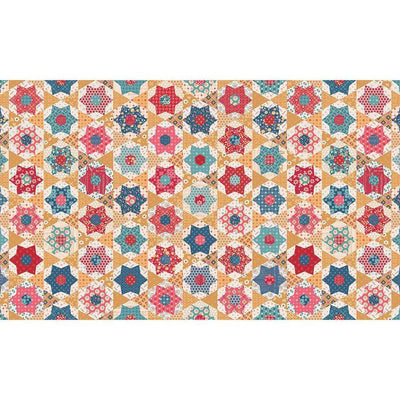 Multi Double Lush Velvet 58/60" Americana Stars