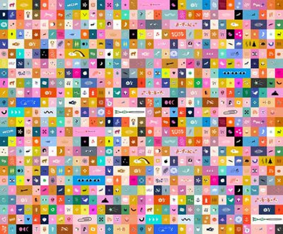 Tissu Multi Selvedge Magic Icons - 43"/44" par yard