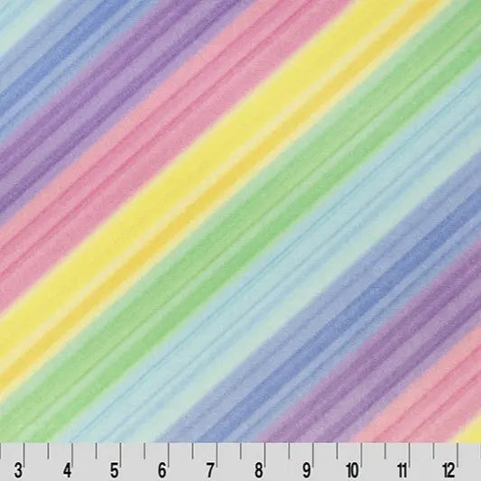 Multi Spectrum Digital Cuddle Pastel Fabric per Yard