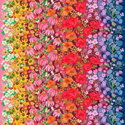 Multi Superbloom Jewel Cotton Fabric - 44"/45" Per Yard