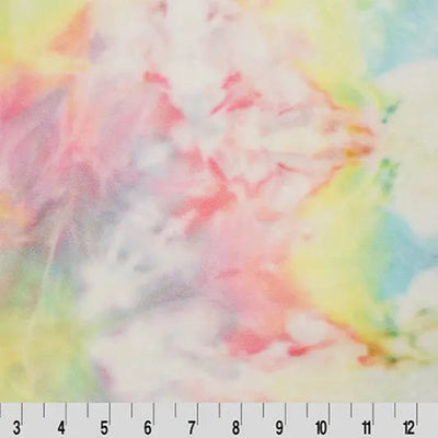 Tissu Cuddle Pastel Multi Tie Dye au mètre