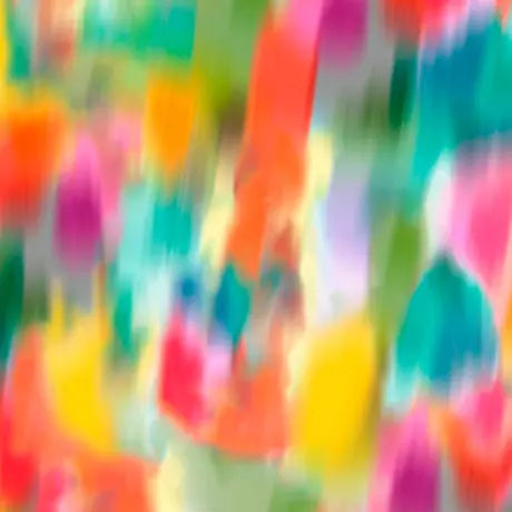 Tela de Algodón Ancha Abstracta Multi Tree Dance