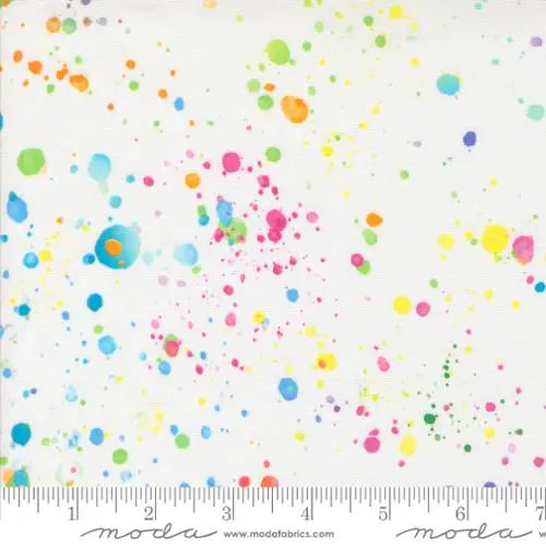Multi White Gradients Euphoria Rainbow Wideback Fabric Per Yard