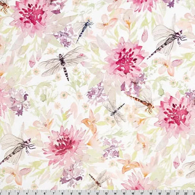 Tela de Cuddle Digital Multi Wild Dragonfly - Elderberry