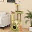 Torre para Gatos Multi-nivel Independiente con Condominio de Aguacate