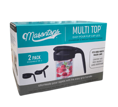Versatile Pitcher Lids with Handles - 2 Pack for Mason Jars - Korvel