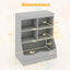 3-Tier Children's Multi-Functional Bookcase - Gray