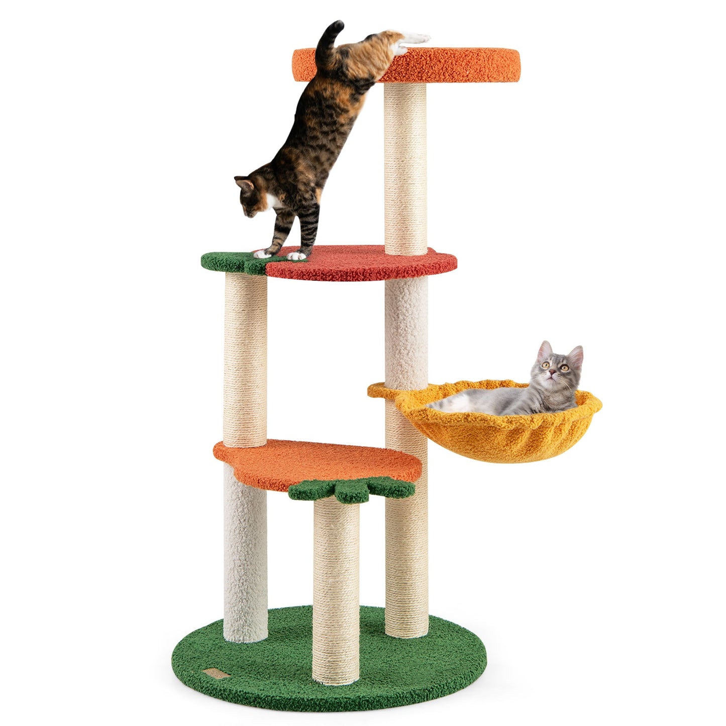 Multi-level Cat Tree Activity Center with Fruit Platforms