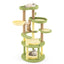 Arbre à chat multi-niveaux thème avocat avec panier rotatif