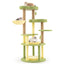 Arbre à chat multi-niveaux thème avocat avec panier rotatif