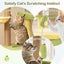 Arbre à chat multi-niveaux thème avocat avec panier rotatif