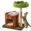 Multifunctional Cat Tree with Scratching Posts & Top Perch - Brown