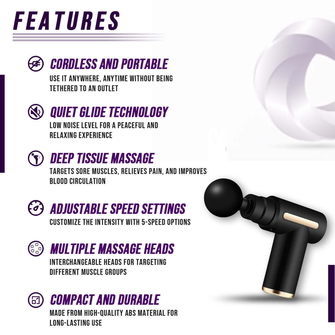 Professional Deep Tissue Massage Gun for Muscle Recovery - Korvel