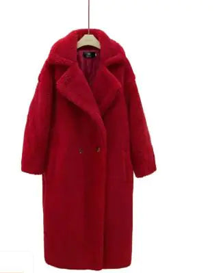 Manteau Long en Cachemire d'Agneau pour l'Hiver