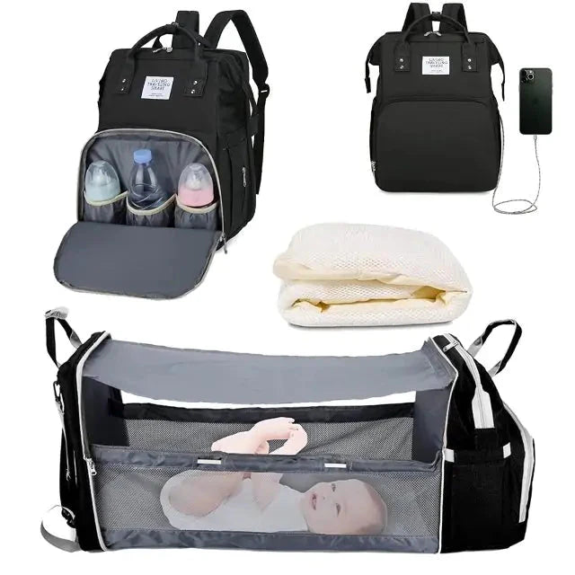 Cama portátil para bebés para viajar y en casa
