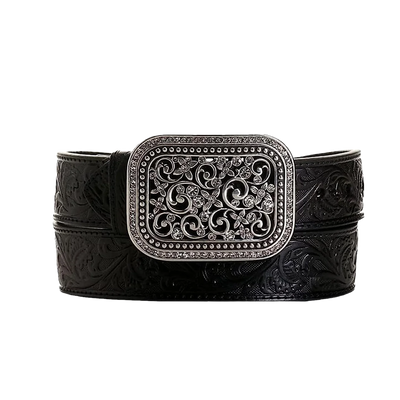 Black Floral Belt | Ariat Womens - Korvel