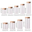 Contenants de stockage alimentaire en verre borosilicate recouverts de bambou