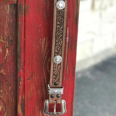 Classic Texas Star Leather Belt for Men | Nocona - Korvel