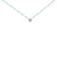 Sterling Silver Bezel Set Aquamarine and Enamel Bead Necklace