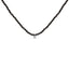 Collier en perles de spinelle noir avec accent en diamant en argent sterling