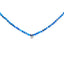 Sterling Silver Diamond Accent Blue Lapis Bead Station Necklace
