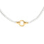 18K Yellow Gold Vermeil Pearl Strand Infinity Necklace