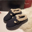 Chaussons d'hiver rétro en peluche Lux Plush pour femmes