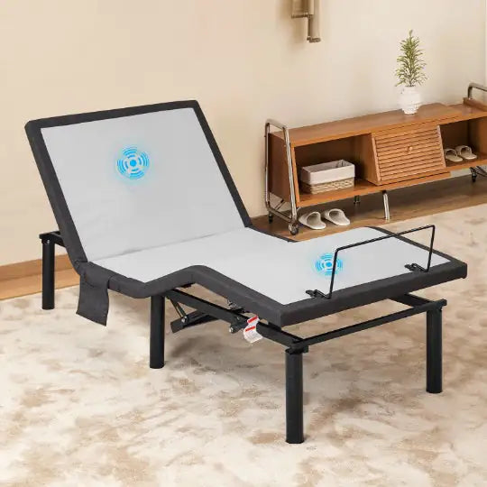 Cama Ajustable Twin XL Ergonómica con Control Remoto Inalámbrico y Masaje