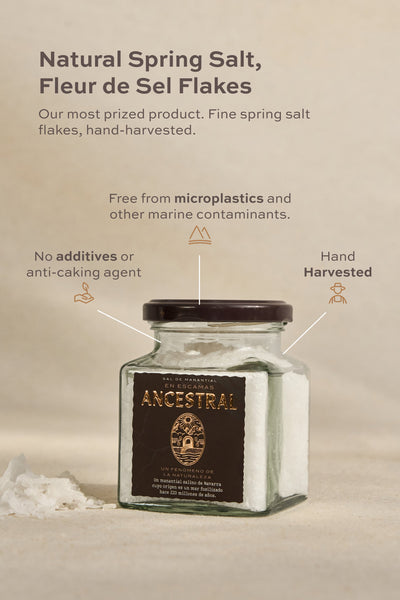 Natural Spring Salt, Fleur de Sel Flakes - Korvel