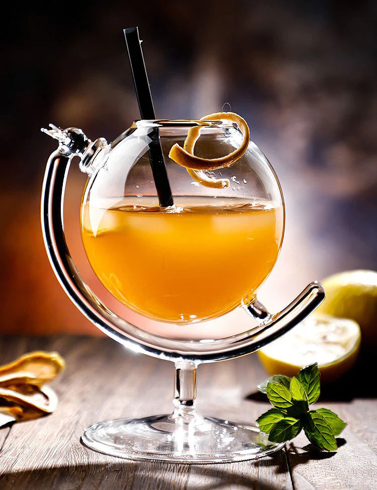 Globe Design Cocktail Glass - Elegant Stemware