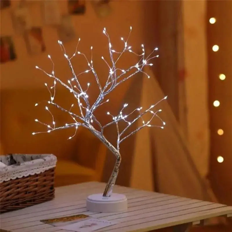 Arbre de Noël en Fil de Cuivre - Décor de Fête Élégant