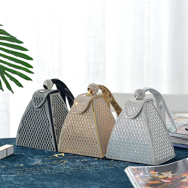Triangle Diamond Handbag for Elegant Evenings