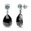 18K White Gold Diamond & Gemstone Dangle Earrings