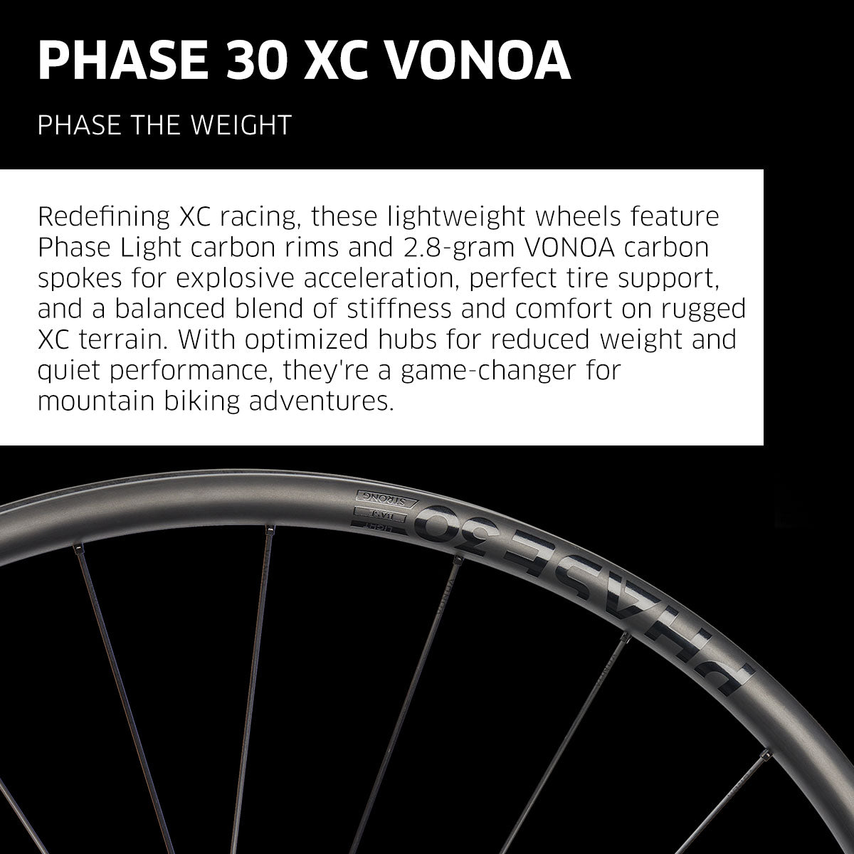 Rueda NEWMEN Phase 30 VONOA para Cross Country