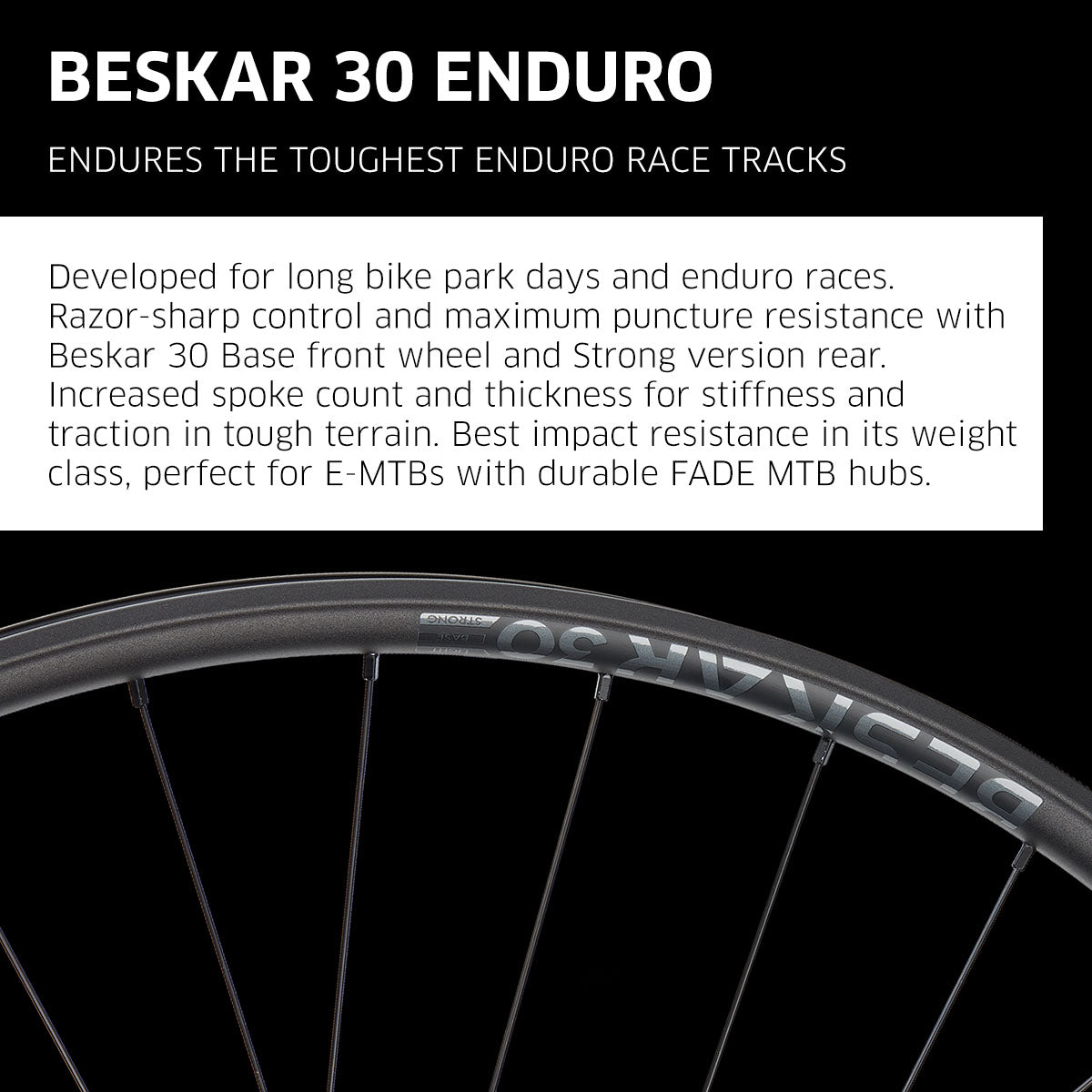 NEWMEN Beskar 30 Strong Front Wheel - Enduro Performance