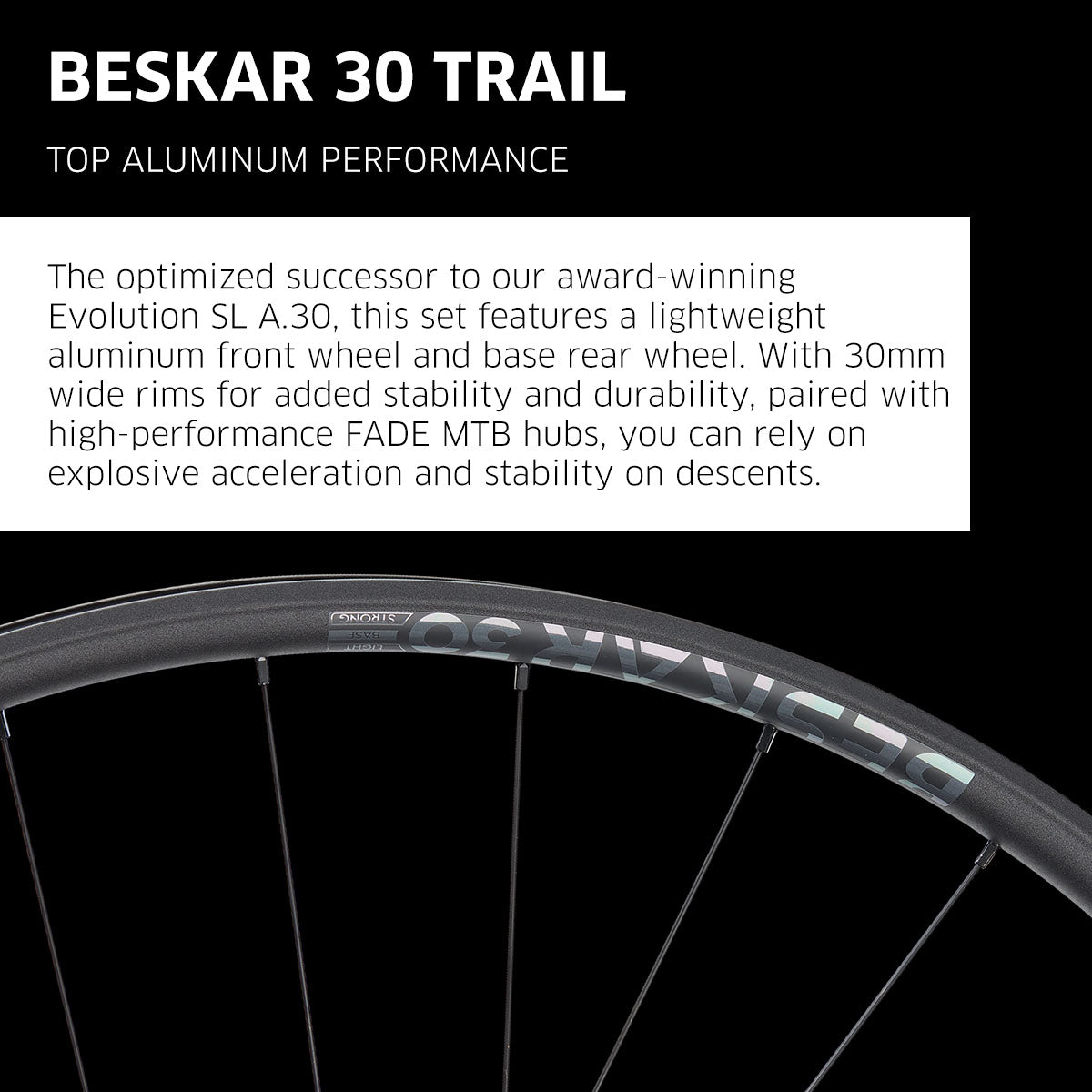 NEWMEN Beskar 30 Front Wheel - Premium Trail Performance