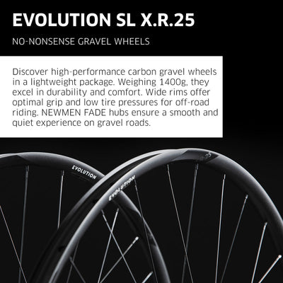 NEWMEN Evolution SL X.R.25 29" Front Wheel - Premium Gravel Performance