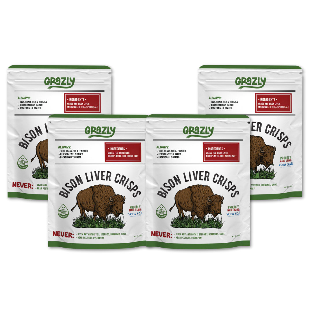Bison Liver Crisps - 100% Grass-Fed & Finished