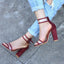 Women's Elegant Hollow High Heels Sandals