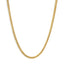 Collier en chaîne cubaine de Miami classique en or jaune 14K semi-solide - 22 pouces