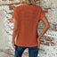 Camiseta de Cuello Redondo de Waffle Sólido de Verano Chic y Cómoda