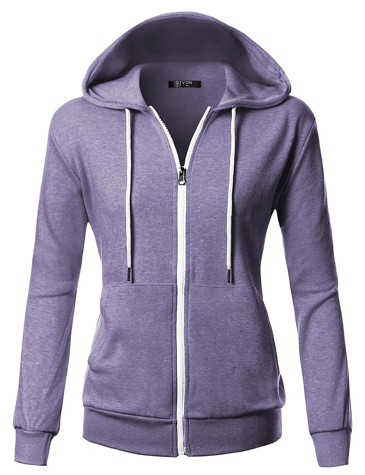 Sudadera con cremallera ligera GIVON para mujeres - Lavanda
