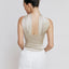 Halter Backless Satin Crop Top