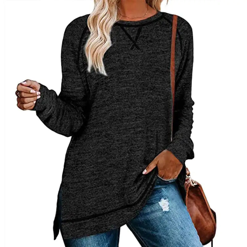 Solid Color Sweater for Women - Autumn/Winter Collection